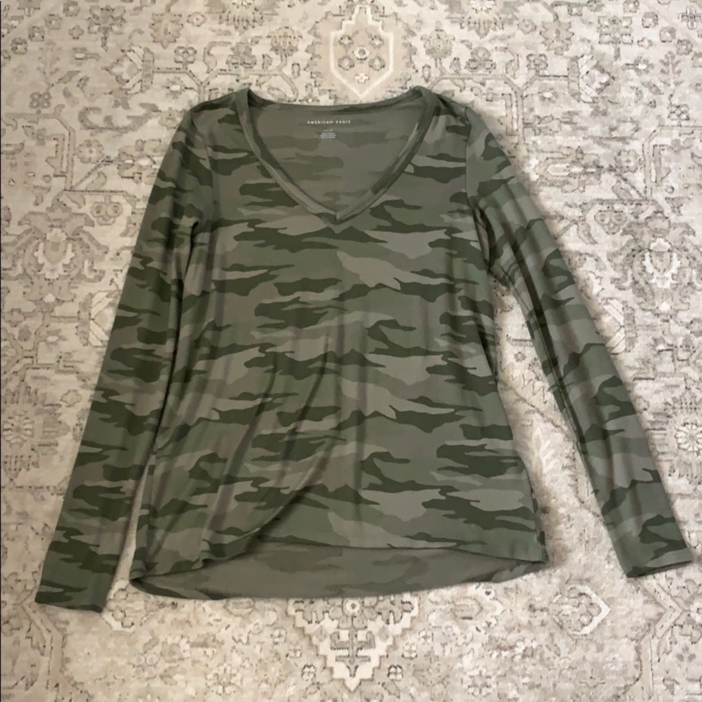 Camo long sleeve tee